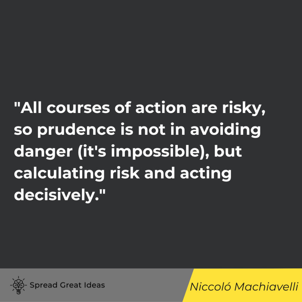 Niccoló Machiavelli quote on adversity