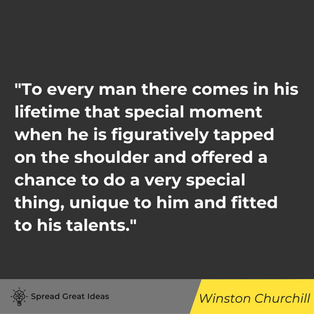 Winston Churchill quote on adversity