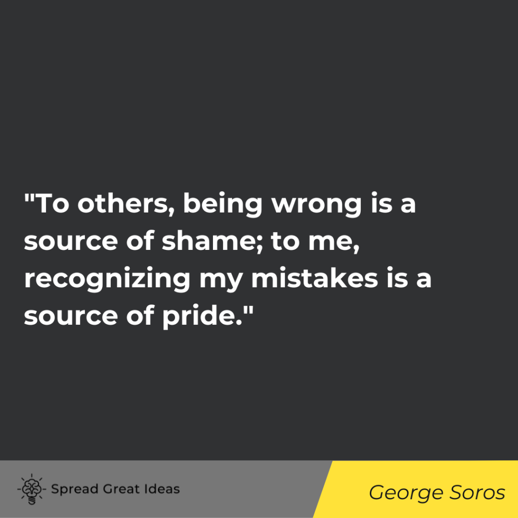 George Soros quote on attitude