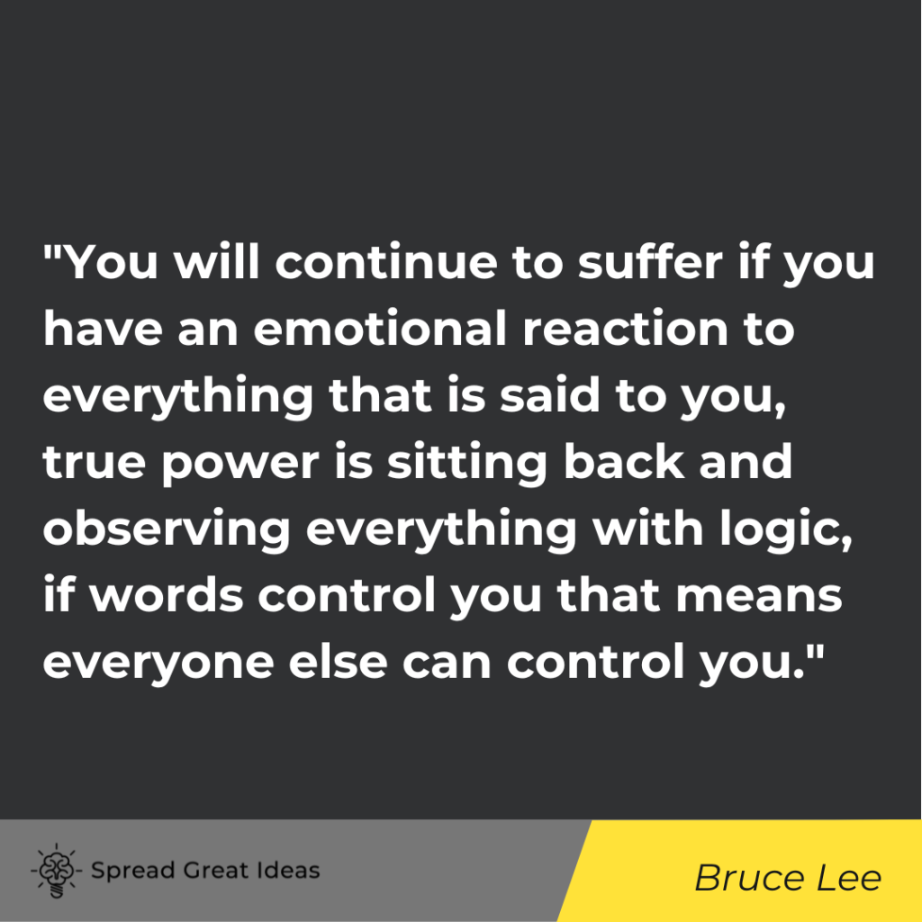 Bruce Lee quote on autonomy