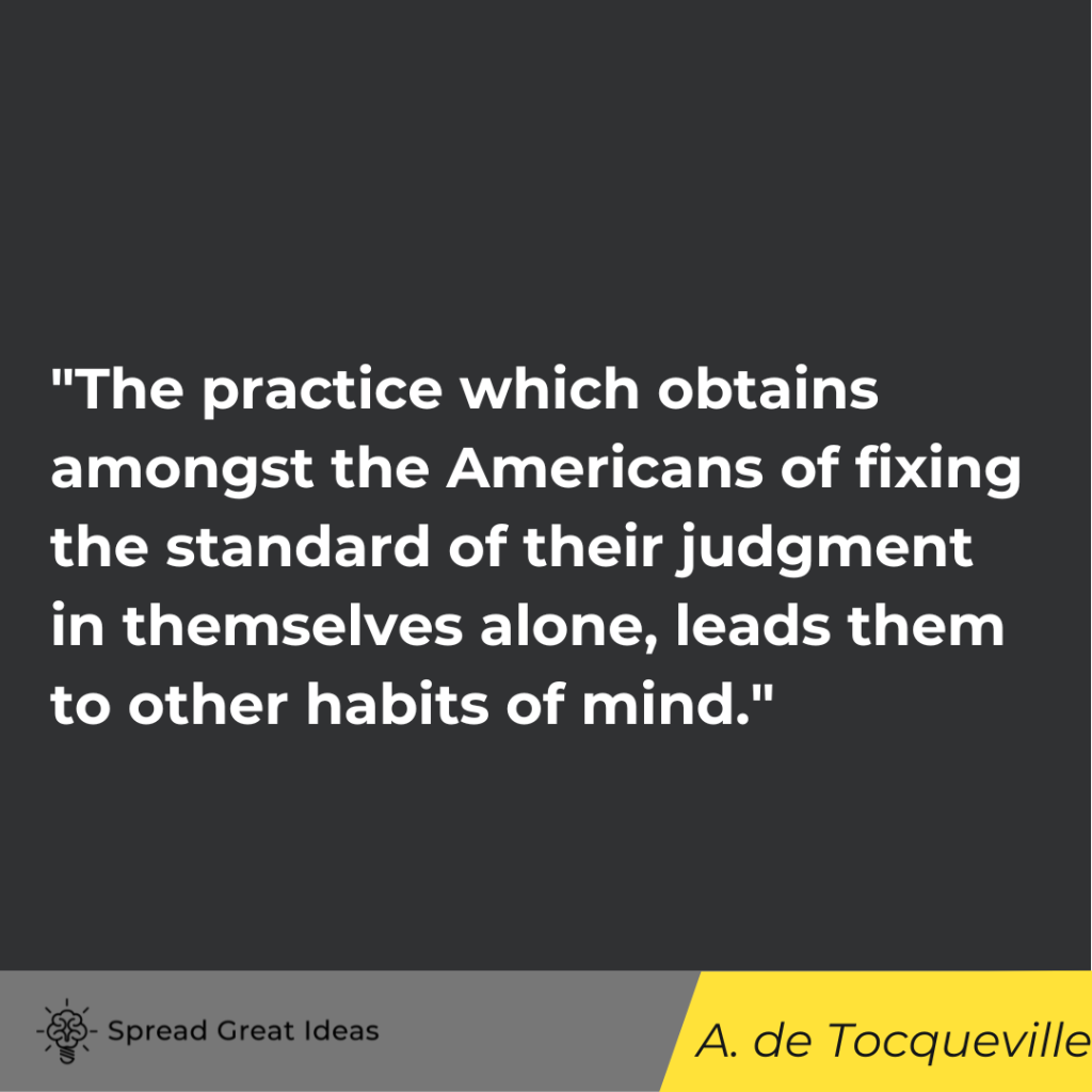 Alexis de Tocqueville quote on cognitive