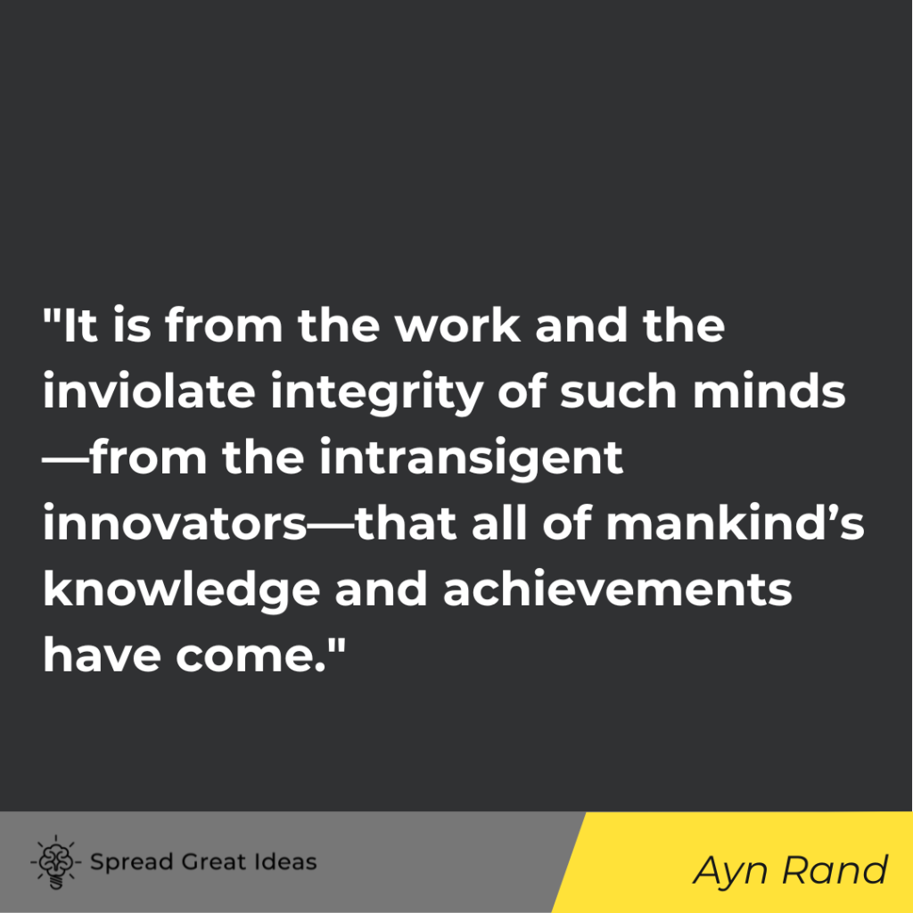 Ayn Rand quote on cognitive