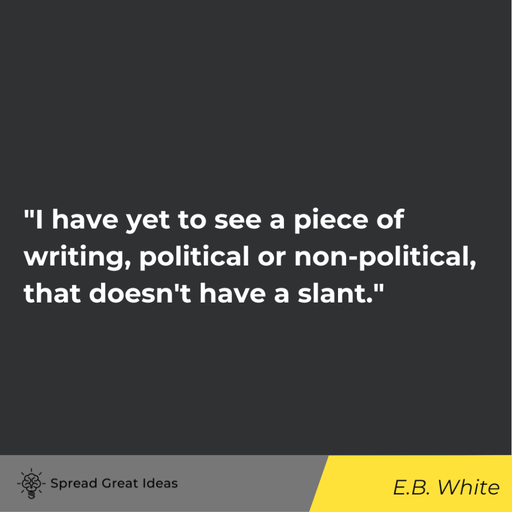 E.B. White quote on cognitive
