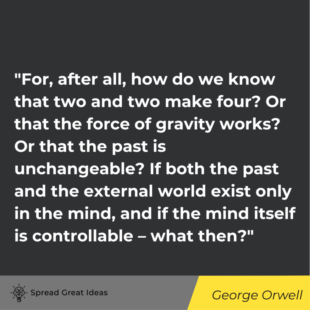 George Orwell quote on cognitive