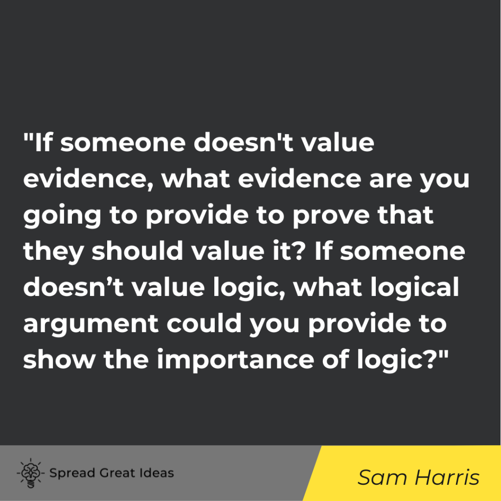 Sam Harris quote on cognitive
