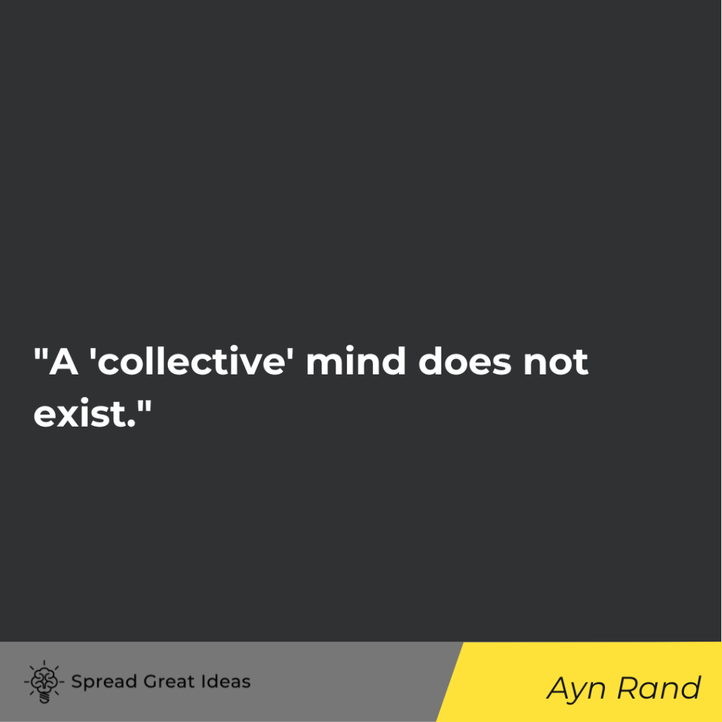 Ayn Rand quote on collectivism