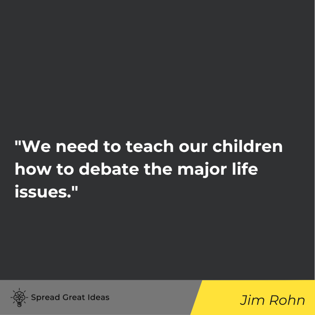 Jim Rohn quote on critical thinking 