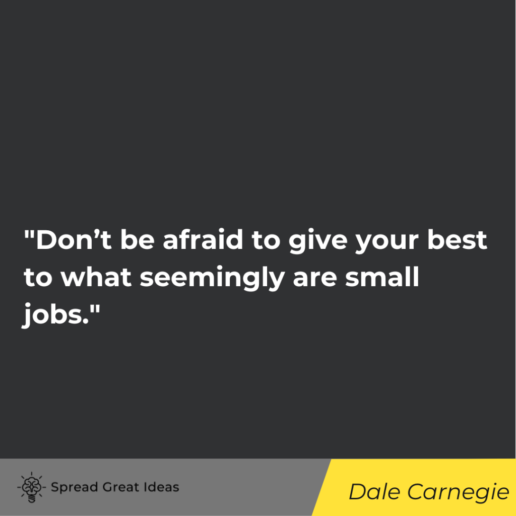 Dale Carnegie quote on doing your best