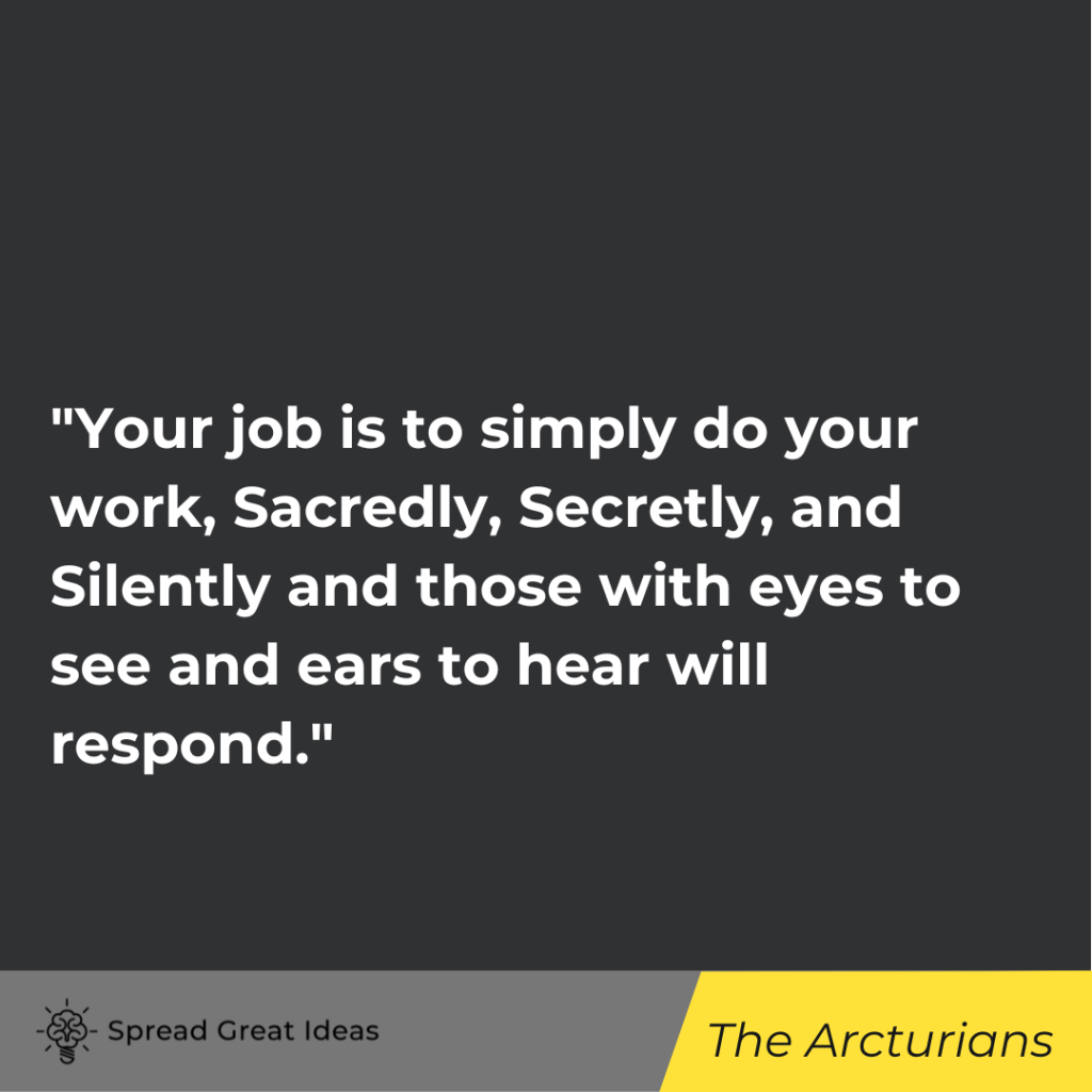 The Arcturians quote on doing your best 