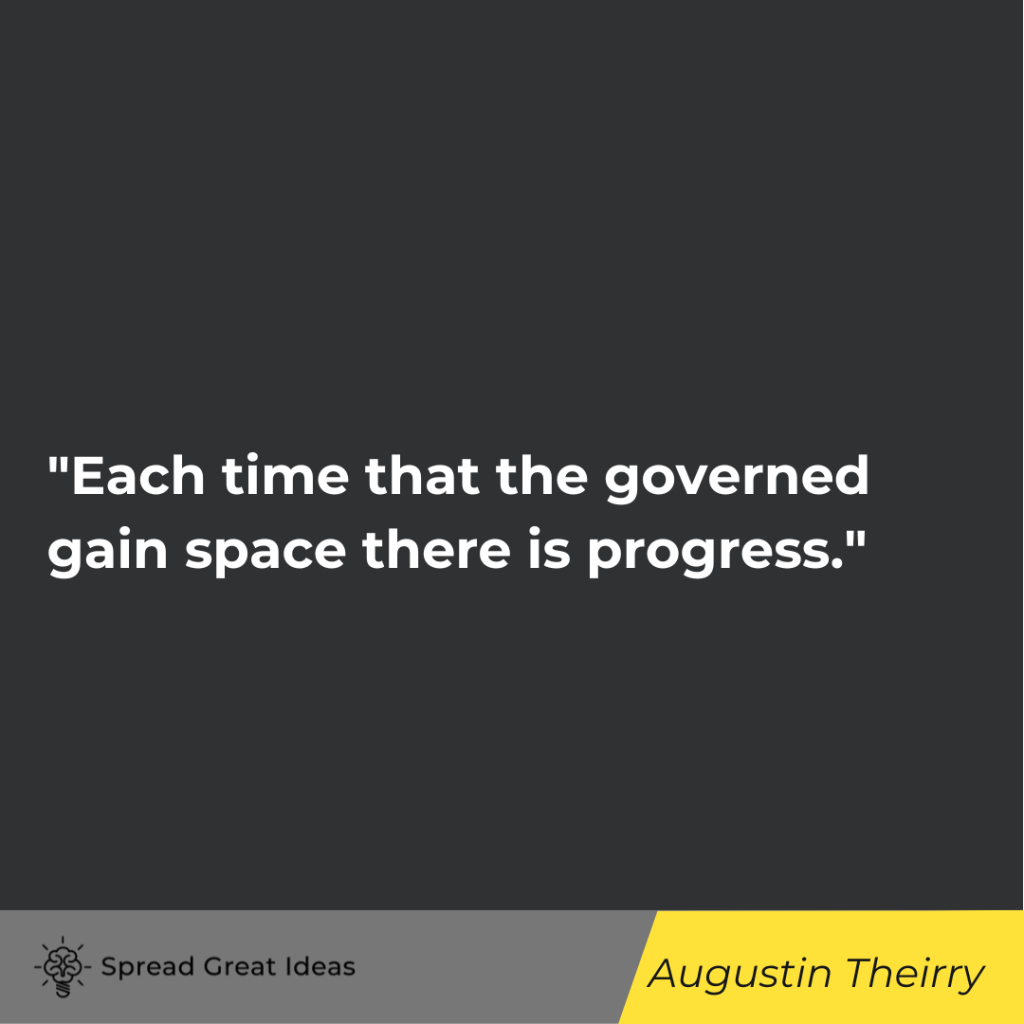 Augustin Theirry quote on free market