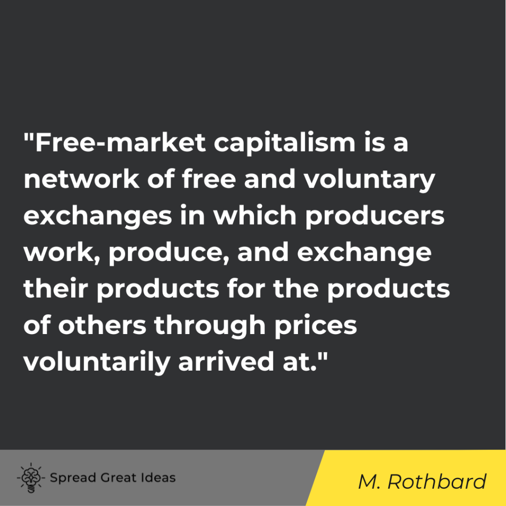 Murray Rothbard quote on free market