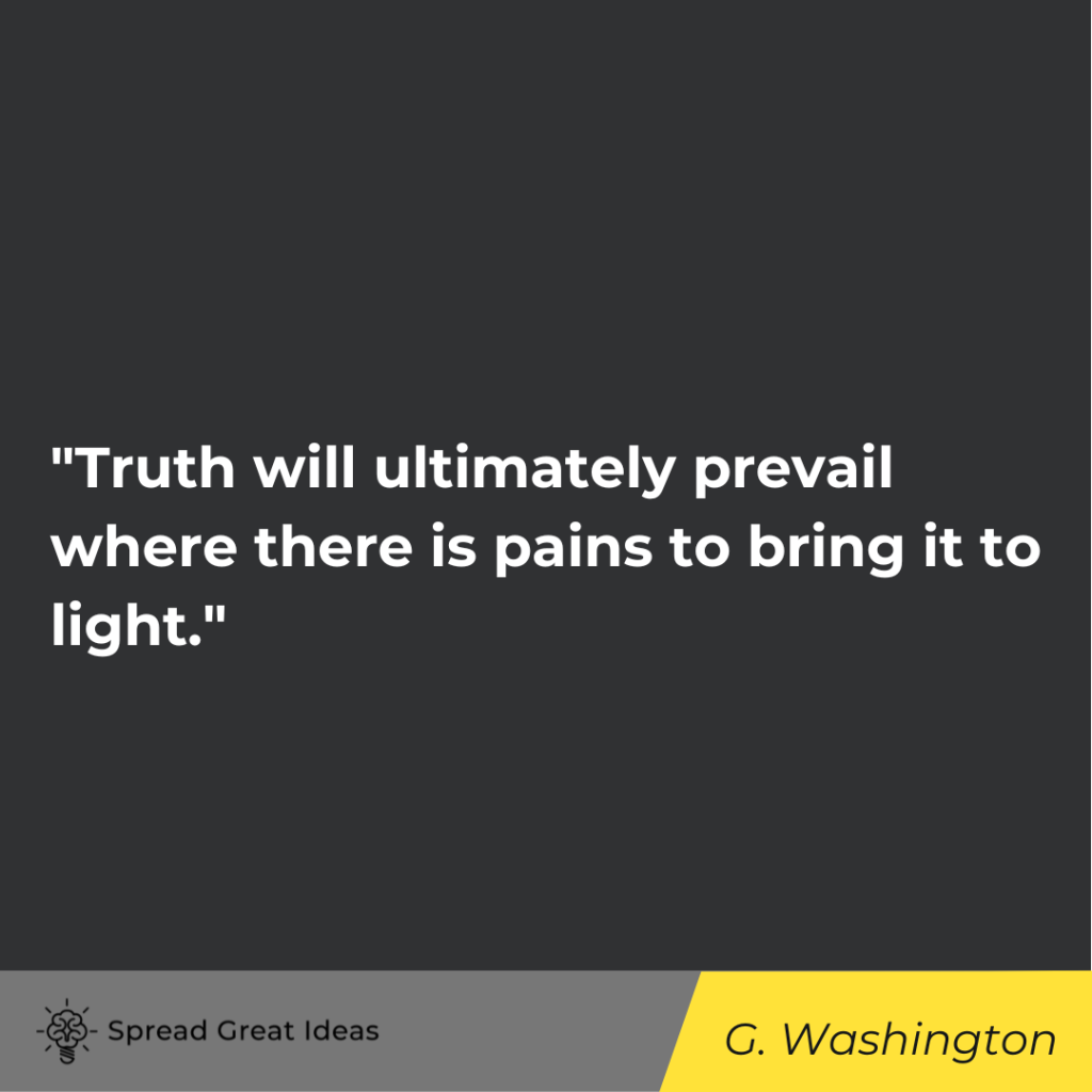 George Washington quote on honesty
