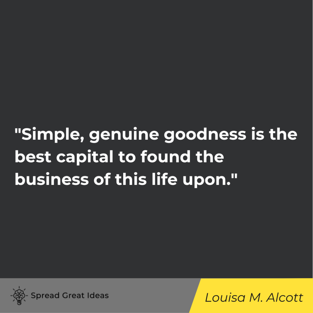 Louisa May Alcott quote on honesty