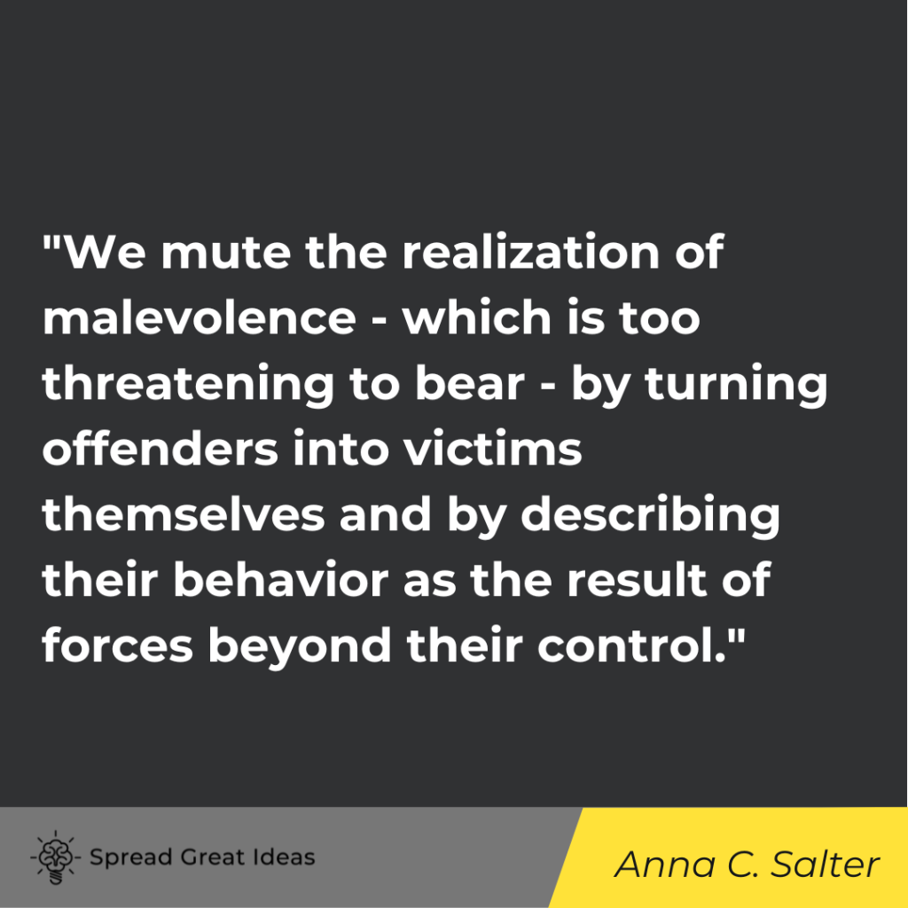 Anna C. Salter quote on human nature