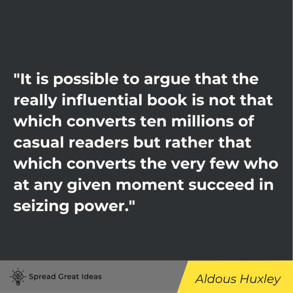 Aldous Huxley quote on ideas