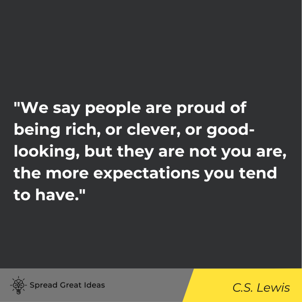 C.S. Lewis quote on measuring wealth