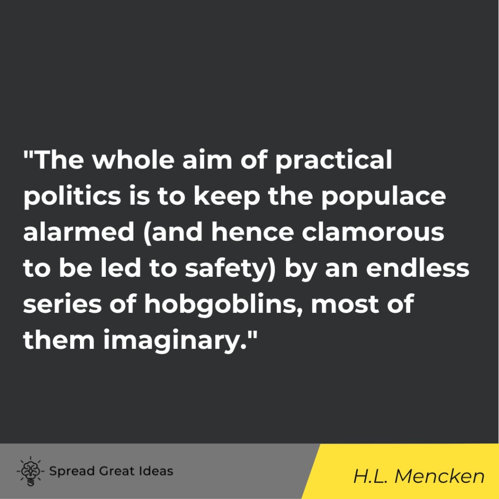 H.L. Mencken quote on persuasion