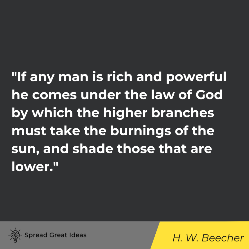 Henry Ward Beecher quote on power & strategy
