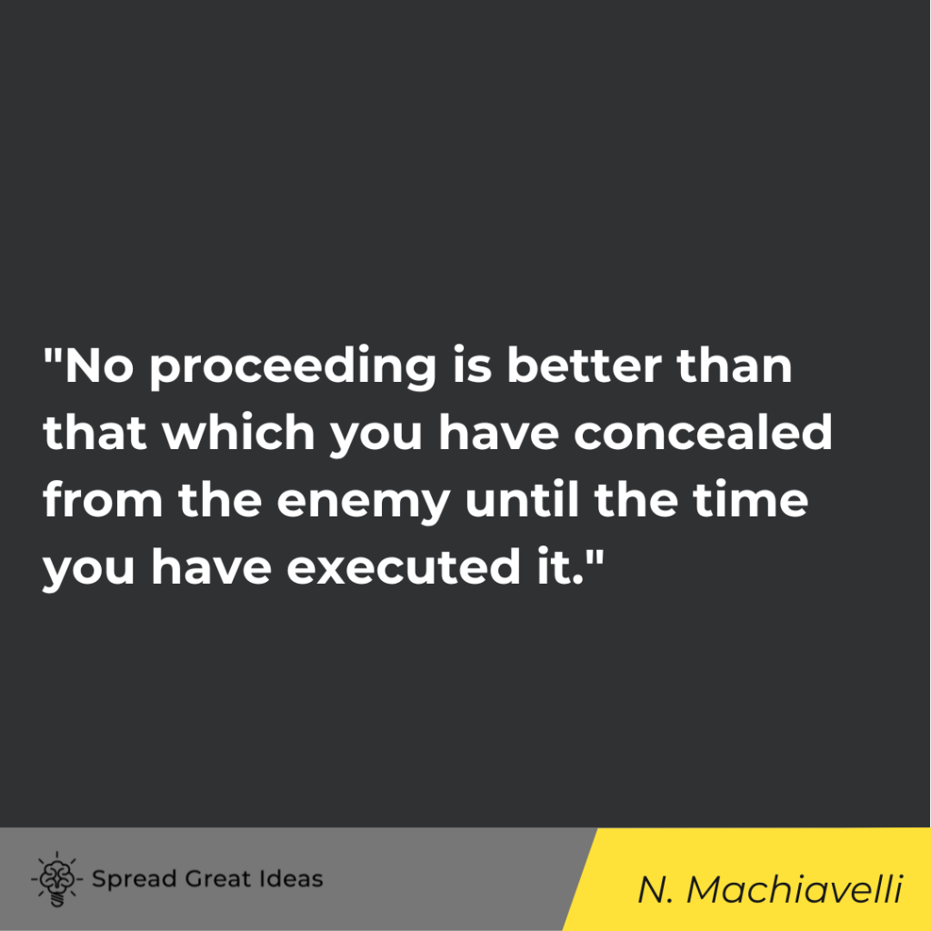 Niccolò Machiavelli quote on power & strategy