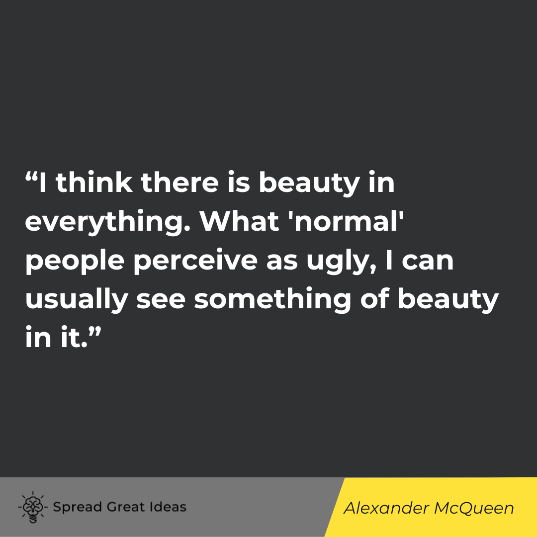 Alexander McQueen quote on adversity