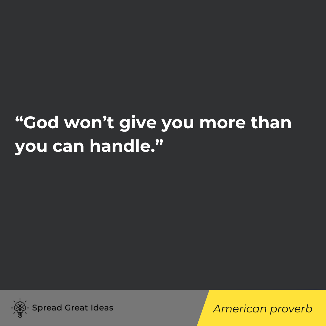 American proverb on adversity