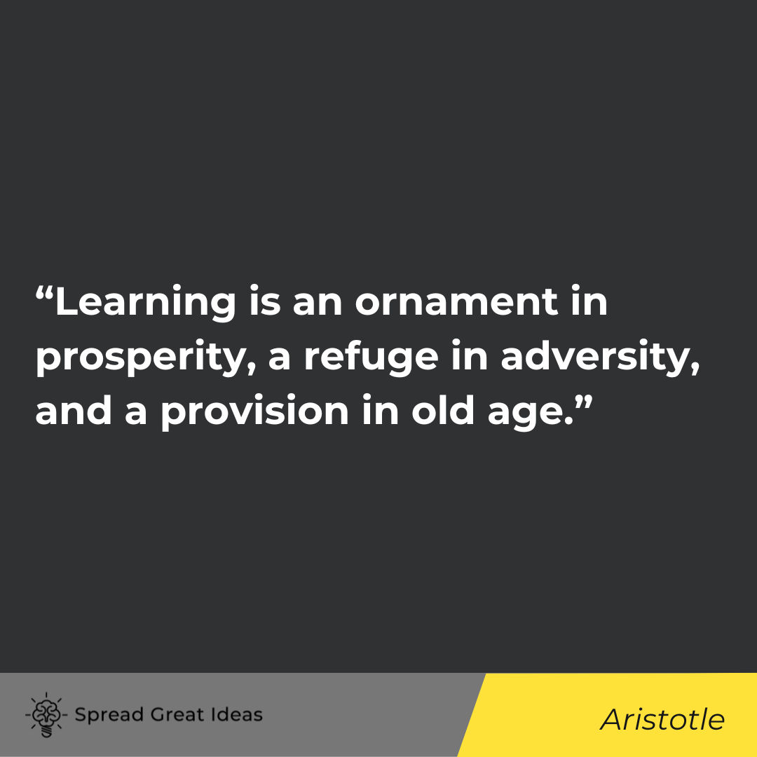 Aristotle quote on adversity