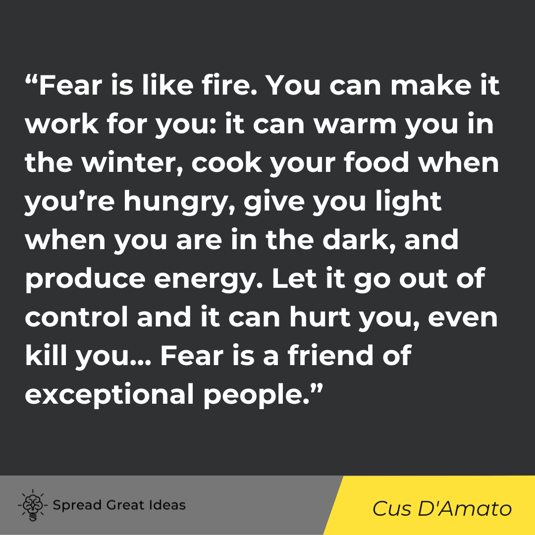 Cus D'Amato quote on adversity