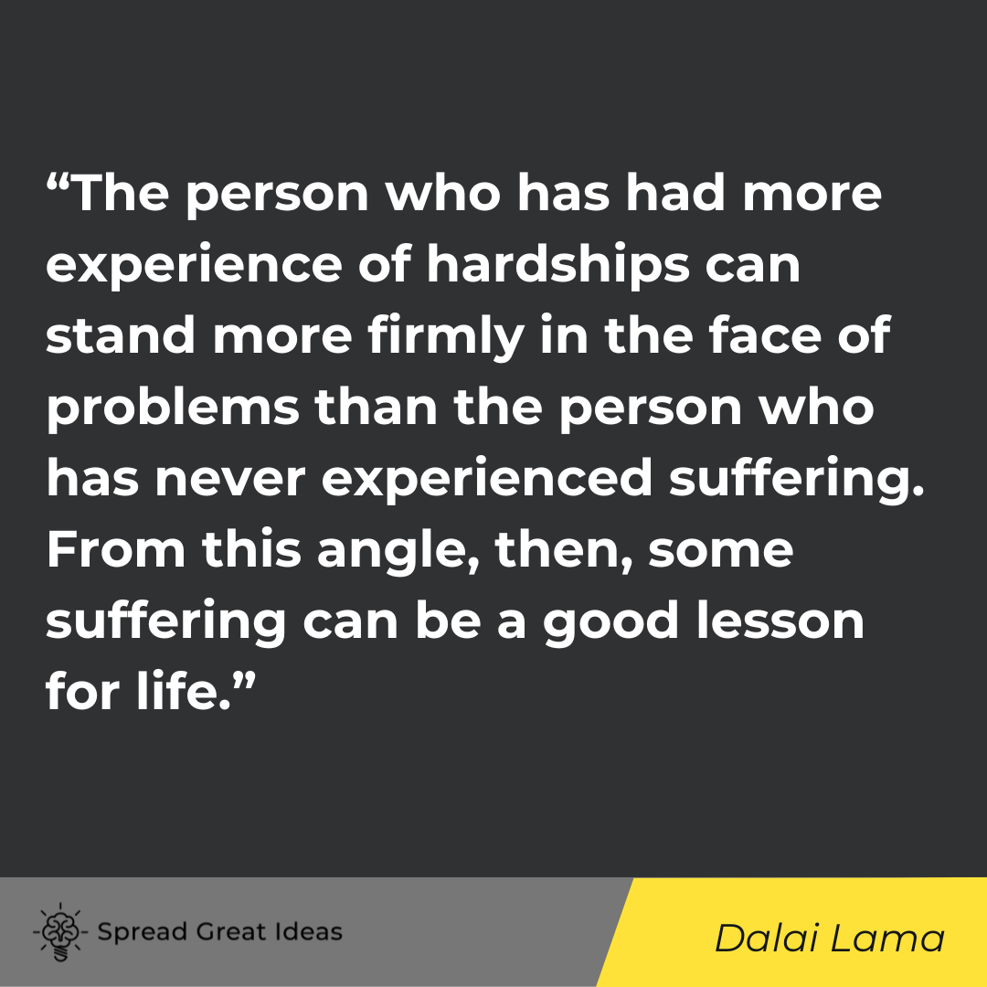 Dalain Lama quote on adversity