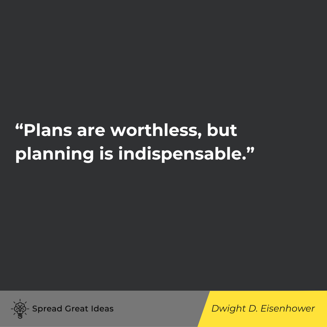 Dwight D Eisenhowere quote on preparation