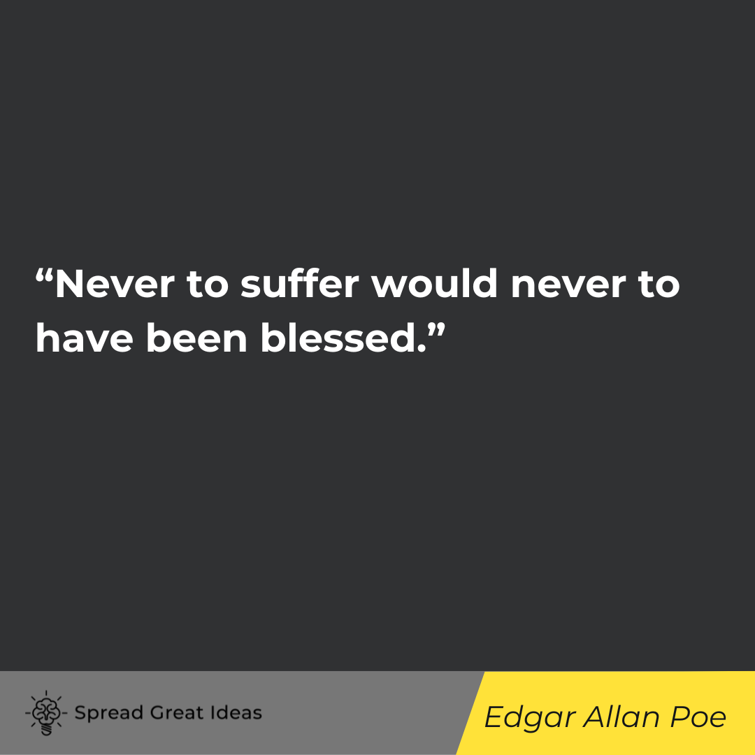 Edgar Allan Poe quote on adversity