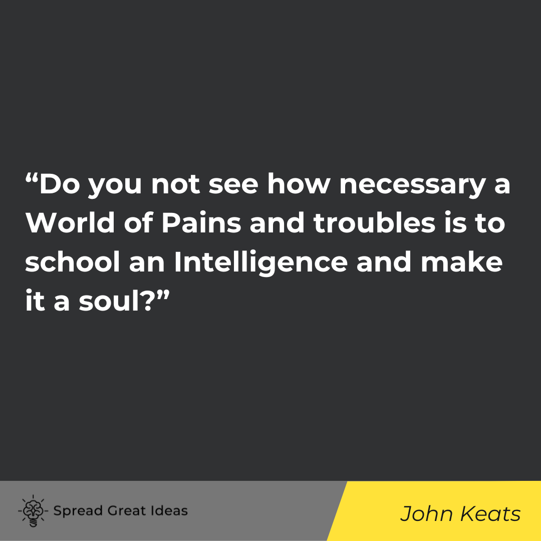John Keats quote on adversity