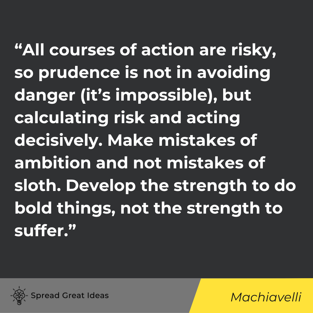 Machiavelli quote on preparation
