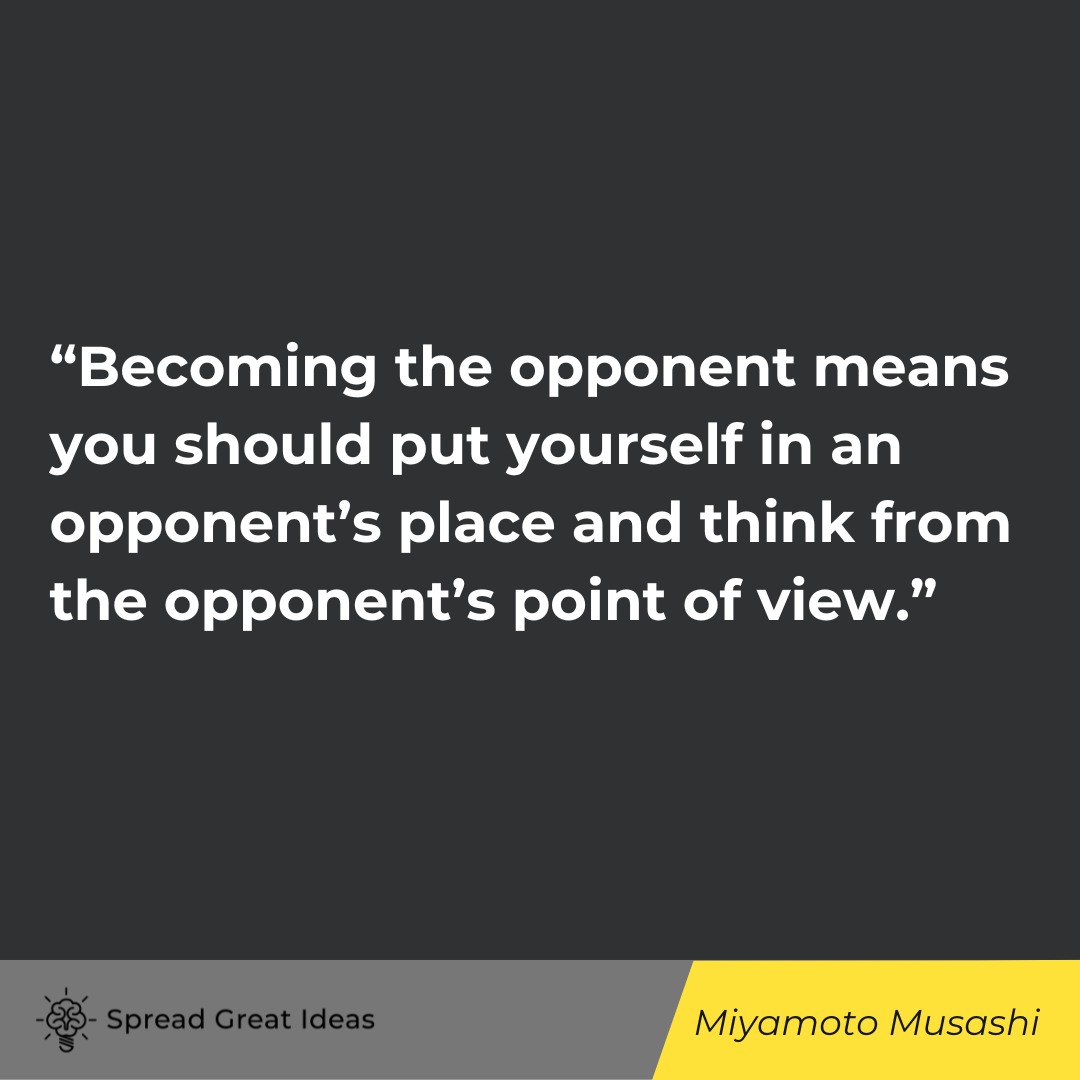 Miyamoto Musashi quote on preparation