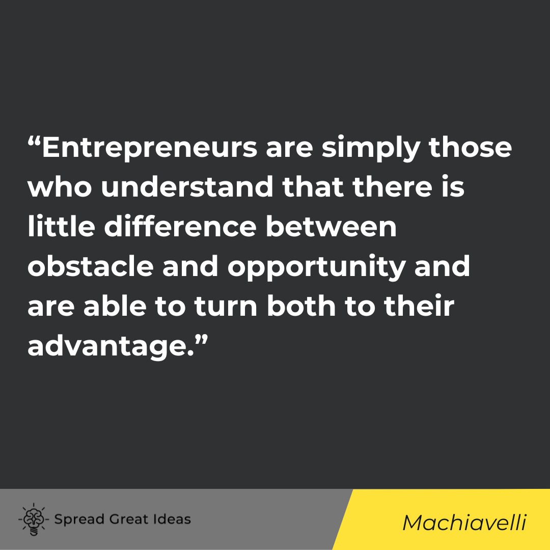 Niccolo Machaivelli quote on adversity