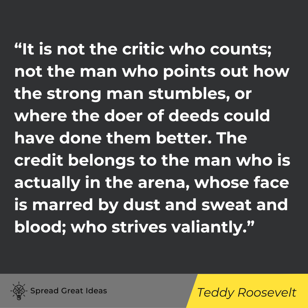 Teddy Roosevelt quote on adversity