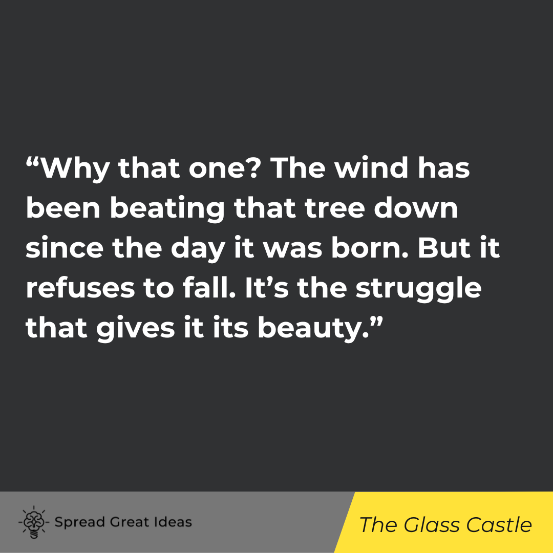 The Glass Castle quote on adversity