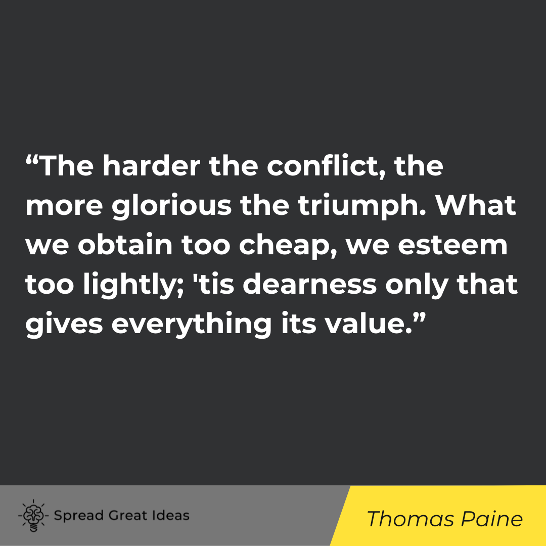 Thomas Paine quote on adversity