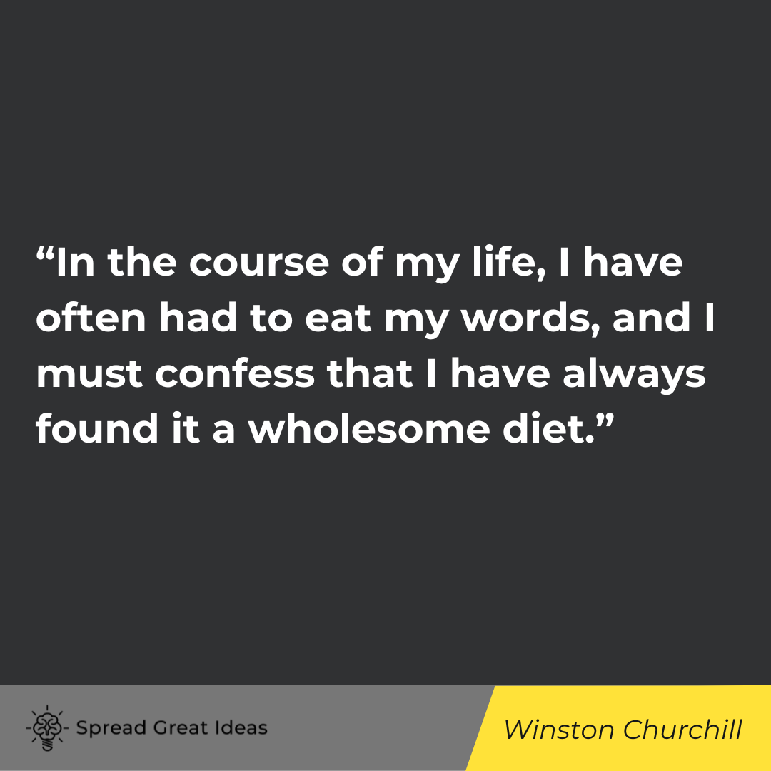 Winston Churchill be yourself quote about life