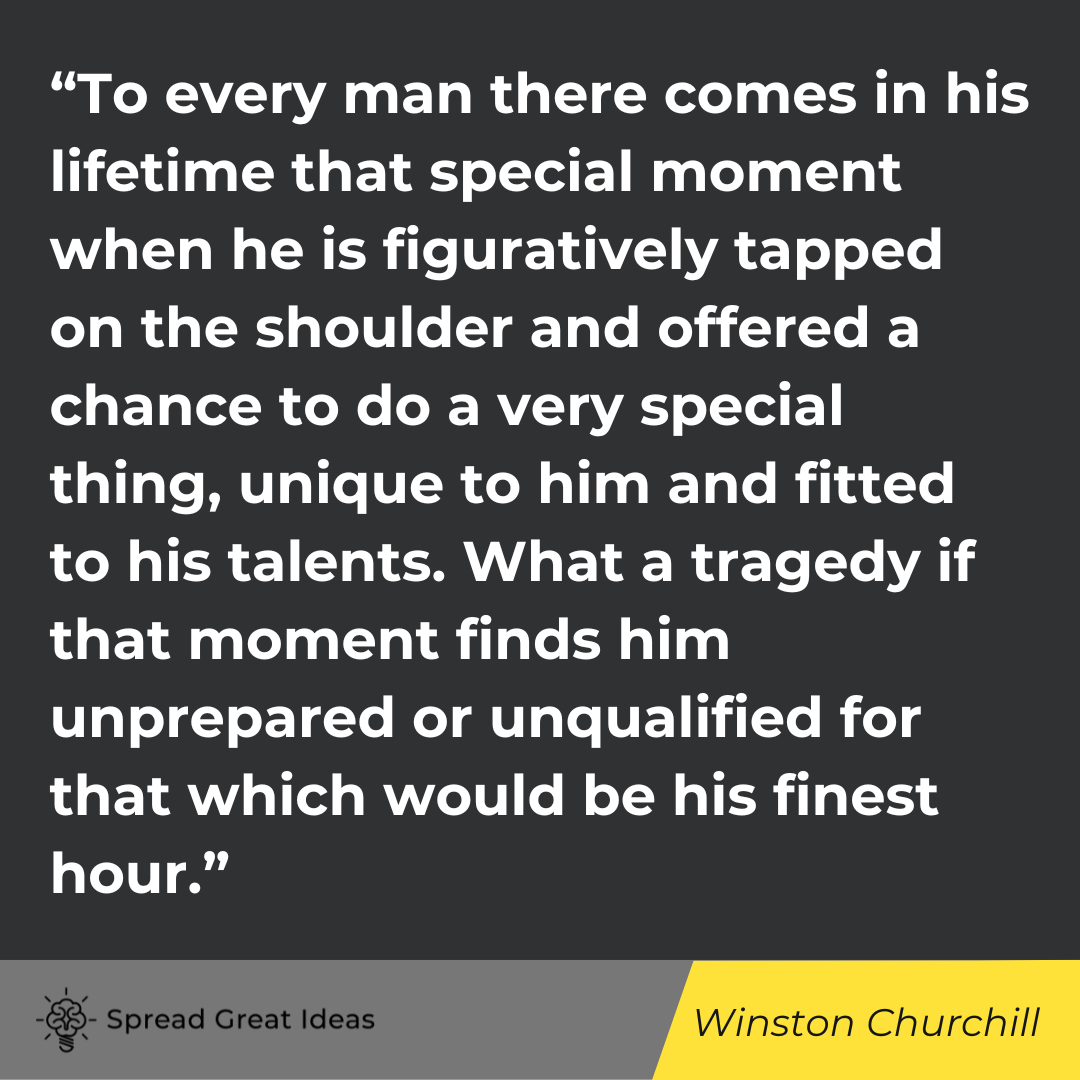 Winston Churchill quote on preparation