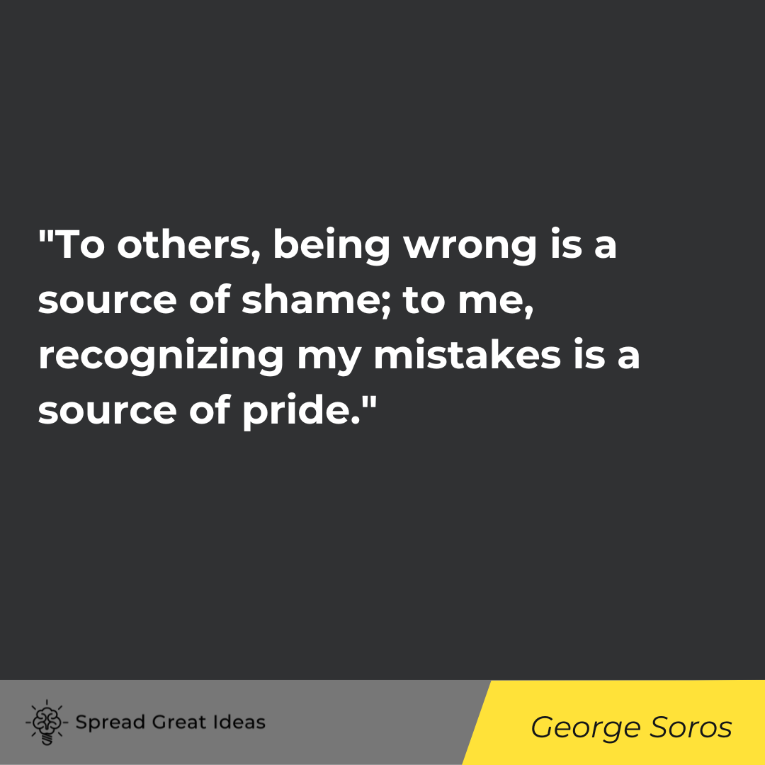 George Soros quote on positivity