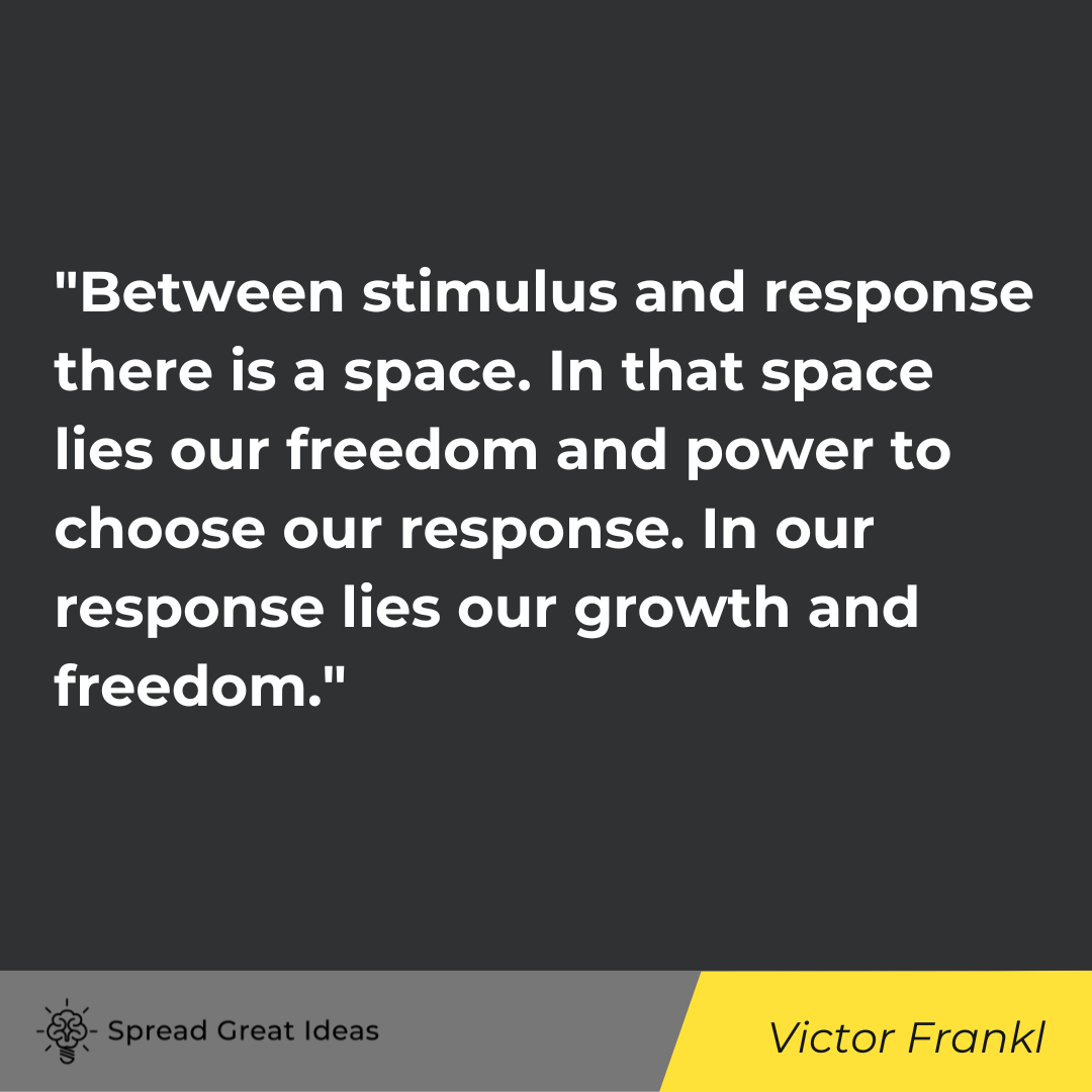 Victor Frankl quote on positivity