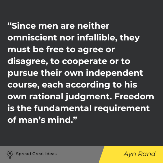 Ayn Rand quote on acceptance