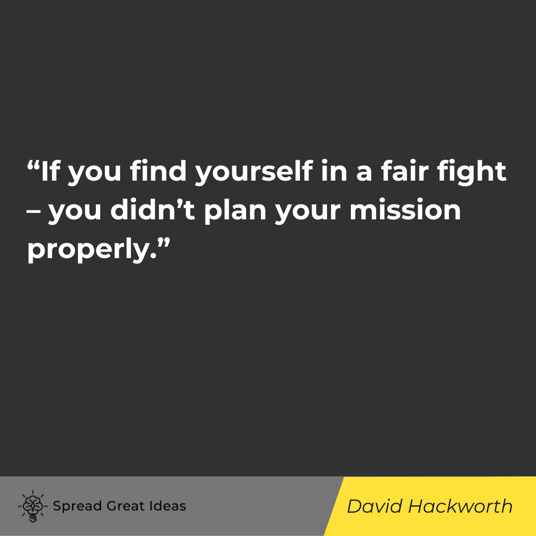 David Hackworth quote on planning