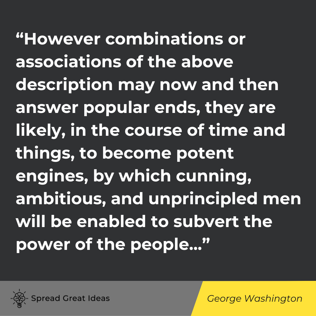 George Washington quote on tyranny