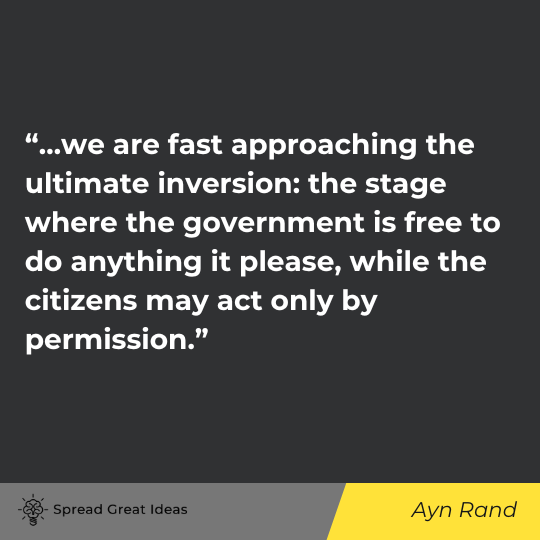 Ayn Rand quote on government