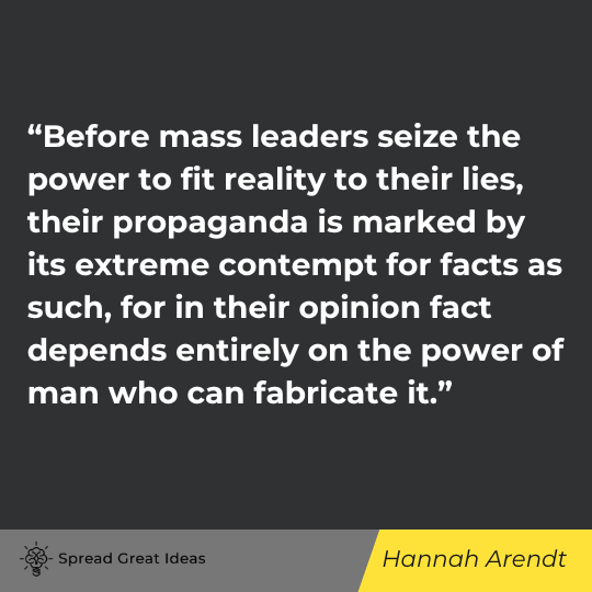 Hannah Arendt quote on government