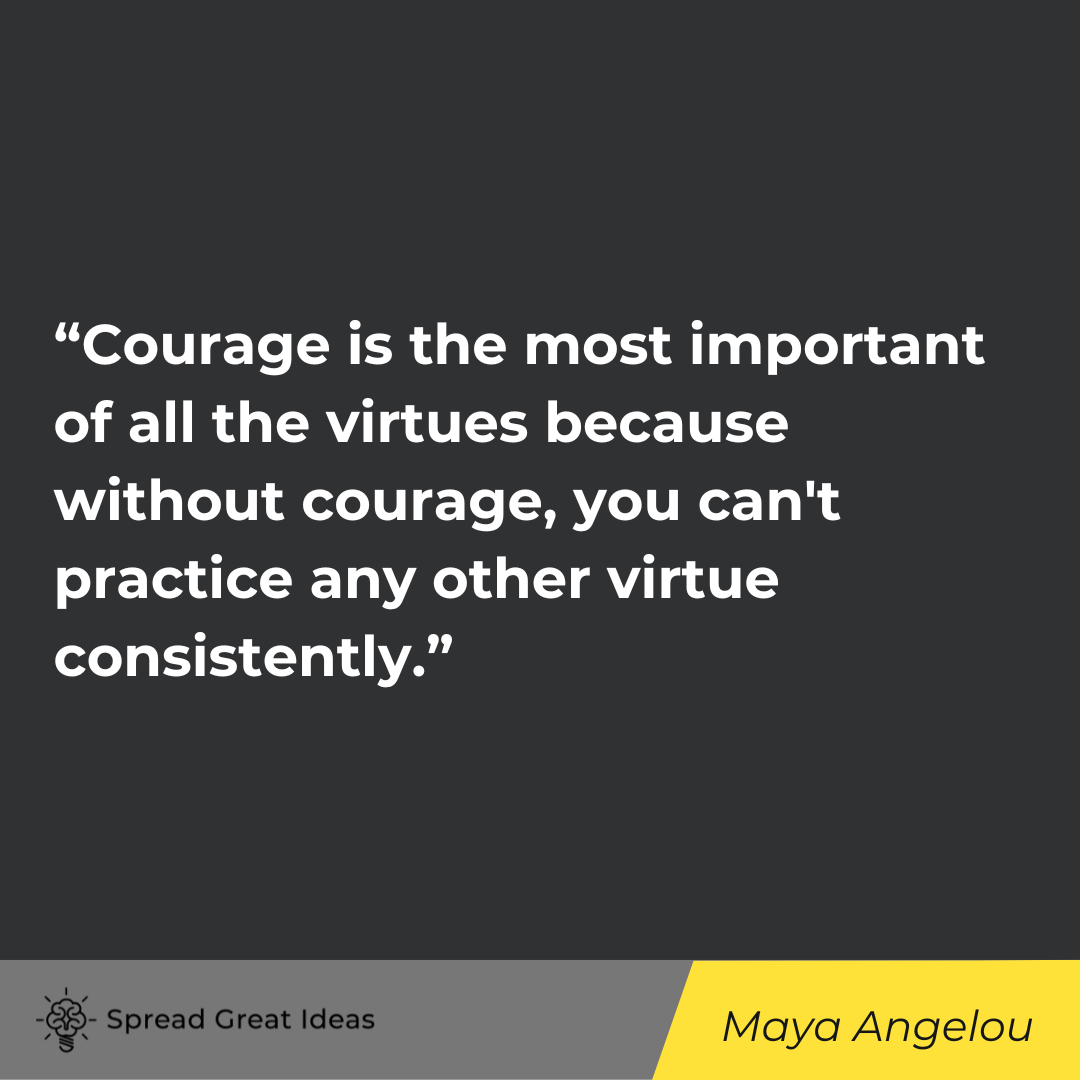 Maya Angelou quote on Warrior Mindset
