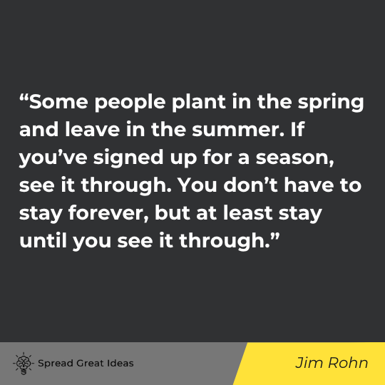 Jim Rohn quote on perseverance