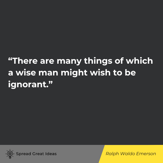 Ralph Waldo Emerson quote on social media