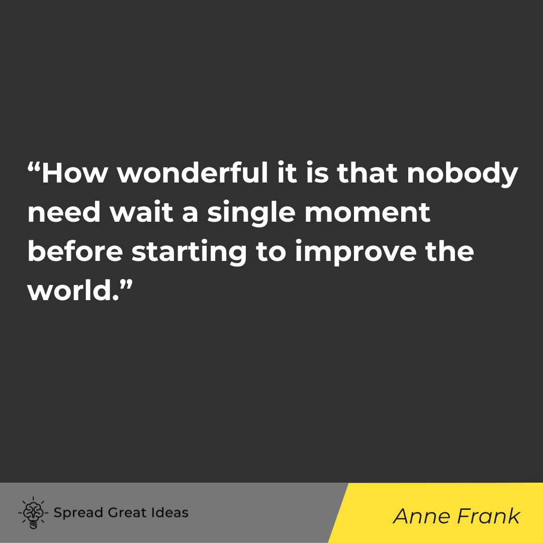 Anne Frank Quote on Helping Others